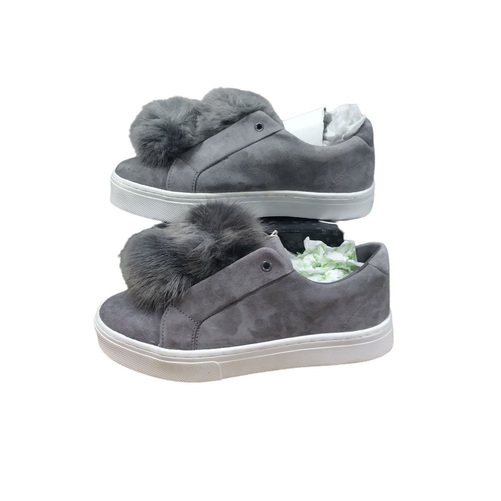 Sam Edelman Leya, Grey Suede Woman's Sneakers Size 8, 5.5, 6,, 8.5